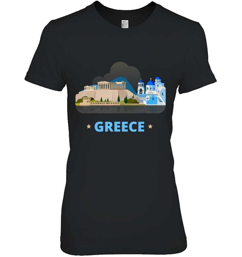 Greece Athens Tourist Tee Hoodie