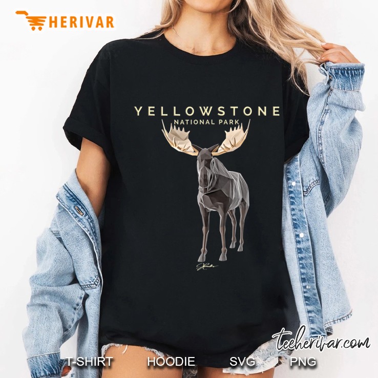 Jcombs Yellowstone National Park And Moose Ladies Tee