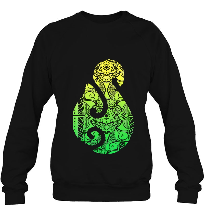 Maori Hook Polynesian New Zealand Culture Tattoo Sweatshirt