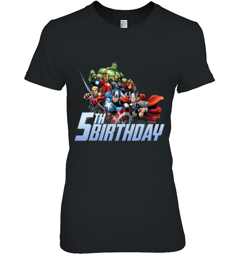 Marvel Avengers Action Shot 5Th Birthday Hoodie