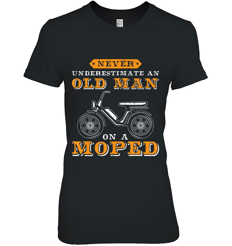 Mens Never Underestimate A Old Man I Funny Moped Hoodie