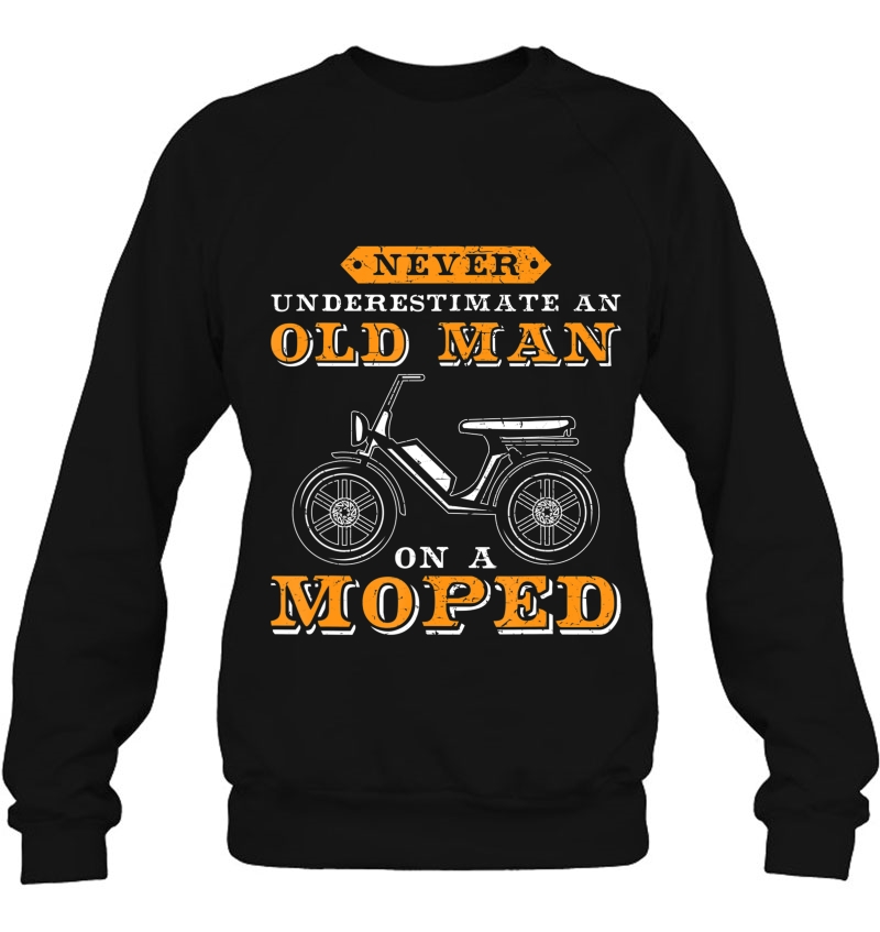 Mens Never Underestimate A Old Man I Funny Moped Mugs