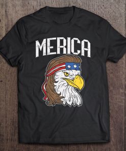 Merica Eagle Mullet 4Th Of July Redneck Patriot Gift Tee