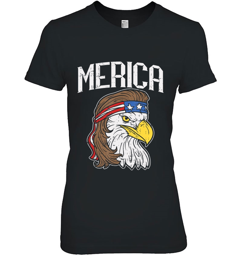 Merica Eagle Mullet 4Th Of July Redneck Patriot Gift Hoodie