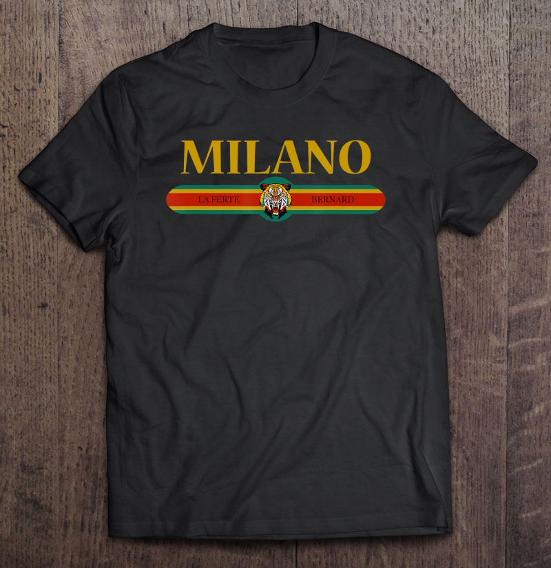 Milano Fashion Italy Tiger Face Italia Retro Milan - Graphic Shirt