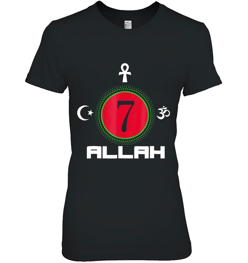 Moorish American - Occult Science Allah 7 Ver2 Ladies Tee