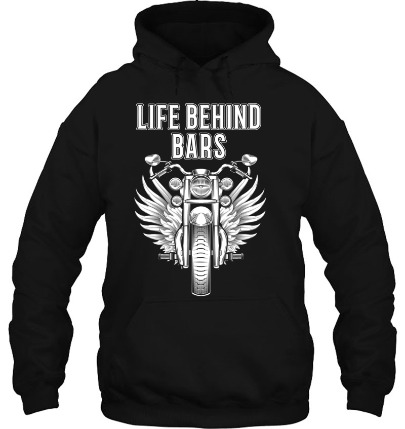 Motorcycle Shirts Funny Life Behind Bars Biker Men Dad Tees Mugs