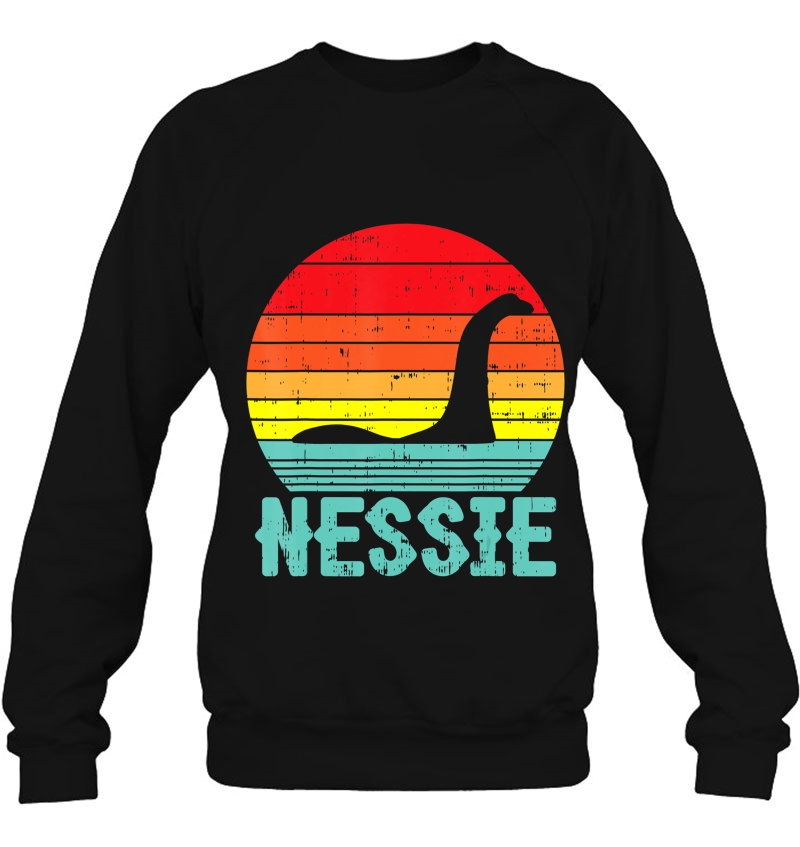 Nessie Loch Ness Monster Retro Nessy Animal Lover Gift Sweatshirt