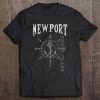 Newport Rhode Island Nautical Compass Rose Souvenir Ri Tee