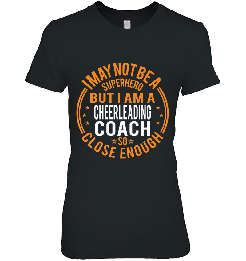 Not Superhero Cheerleading Coach - Funny Cheerleading Coach Premium Hoodie