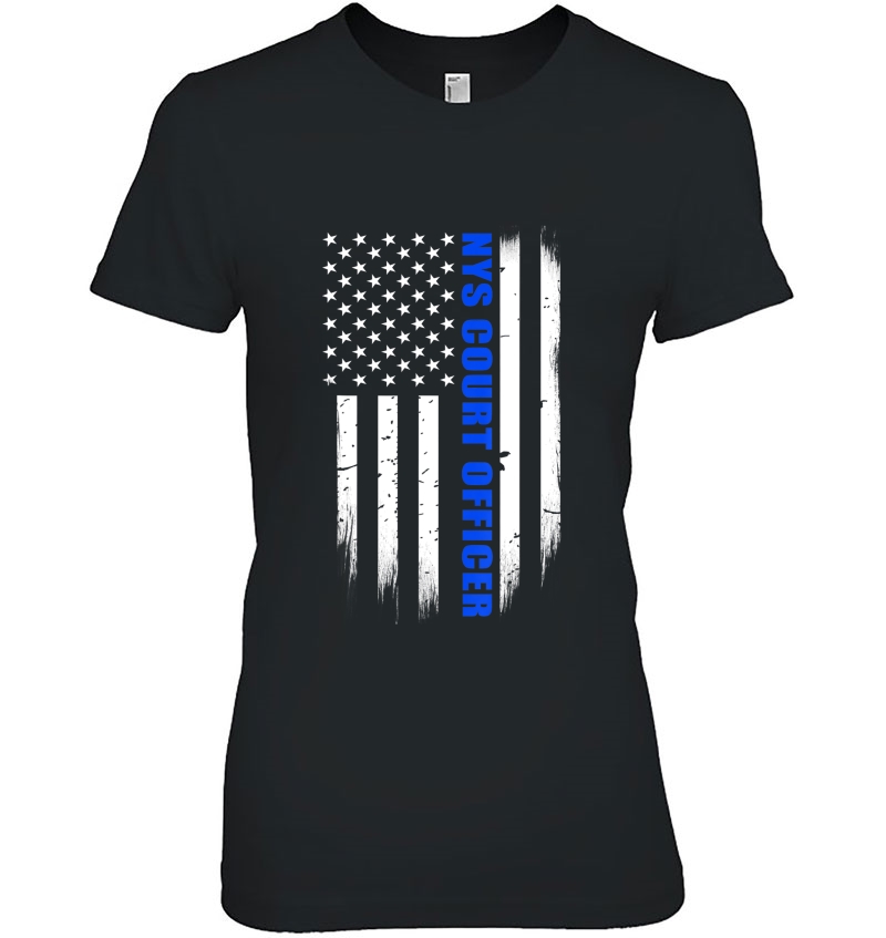 Nys Court Officer Thin Blue Line Flag Hoodie