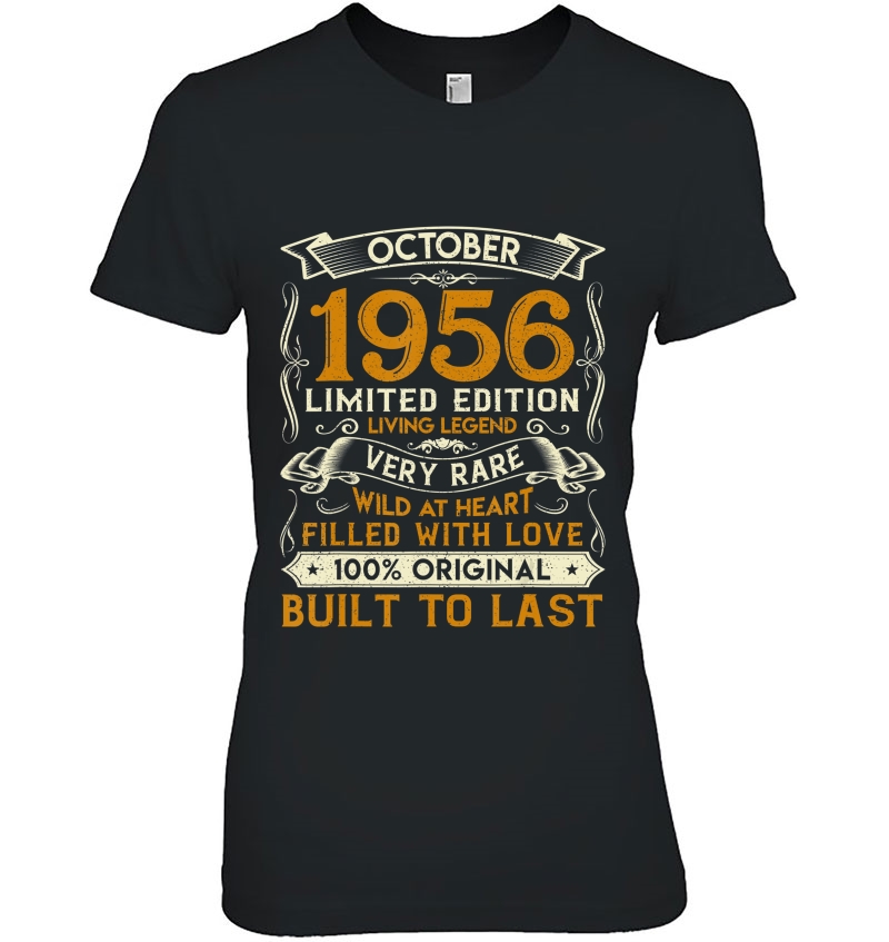 October 1956 Shirt 64 Years Old 64Th Birthday Gifts Hoodie