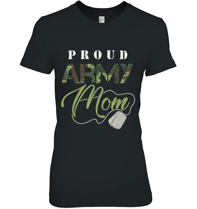 Proud Army Mom Shirt Cute Military Mama Usa Gift Hoodie