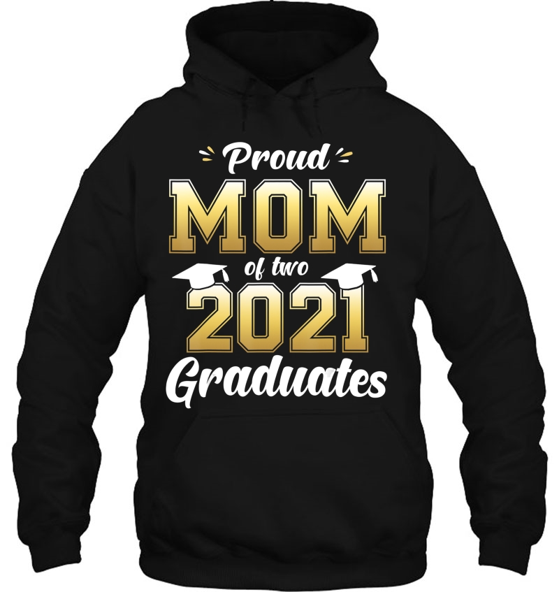 Proud Mom Of Two 2021 Graduates Shirt Senior 21 Twins Mugs