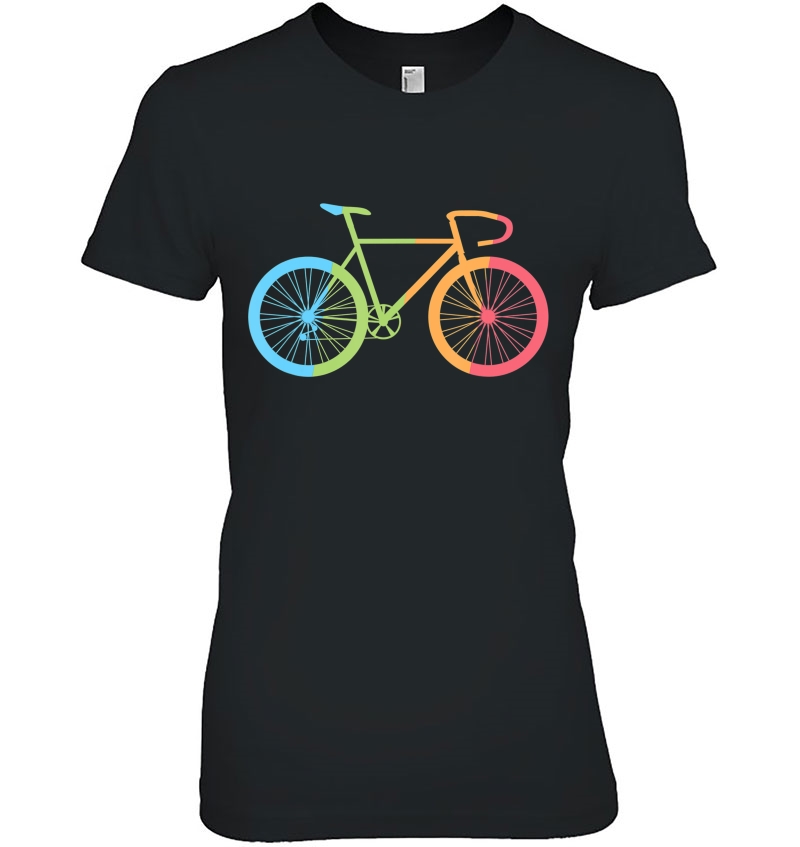 Rainbow Biking Bicycle Cyclist Men Women Youth Hoodie