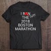 Rainy Boston 26.2 Miles 2018 Marathon Running Friend Gift Tee