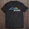 Retro West Virginia Vintage Rainbow Mountains Tee Tee