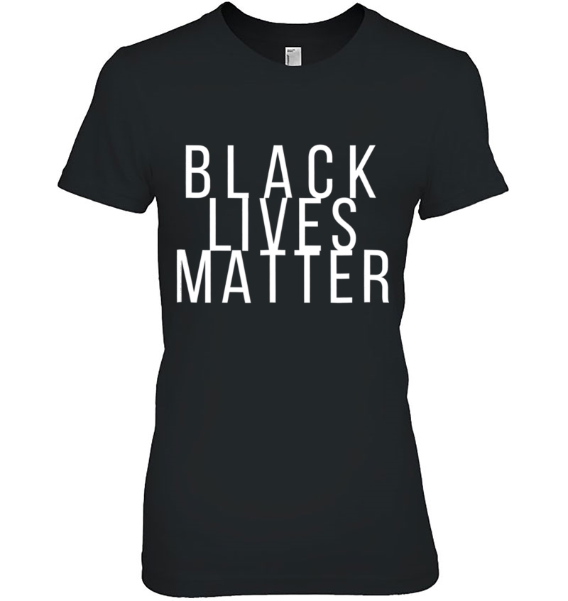 Simple Black Lives Matter Shirt In White Letters Hoodie