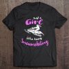 Snowmobile Girl I Just A Girl Who Loves Snowmobiling Pullover Tee