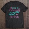 Womens Lets Be Mermaids And Drink Mimosas Purple Teal Bridal Shower Tee