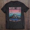 Womens Mt Hood Retro Mount Hood Portland Oregon Vintage Mountain Tee