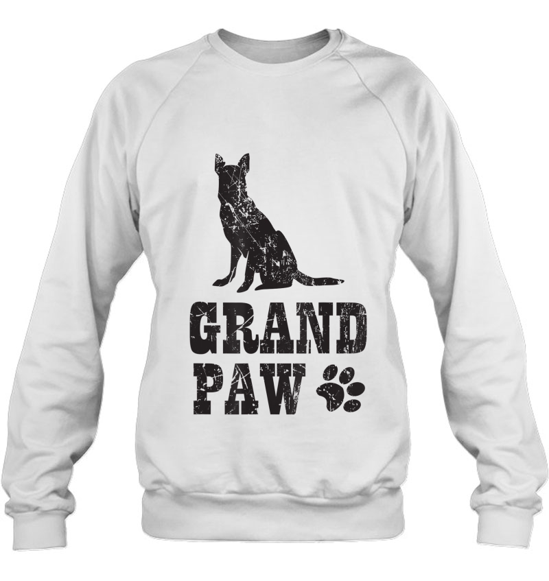 German Shepherd Grand Paw Shirt Grandpaw Grandpa Dog Lover Sweatshirt