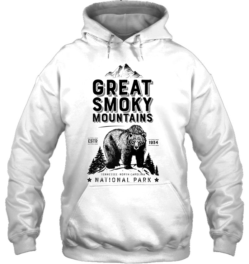 Great Smoky Mountains National Park Bear Vintage Premium Hoodie