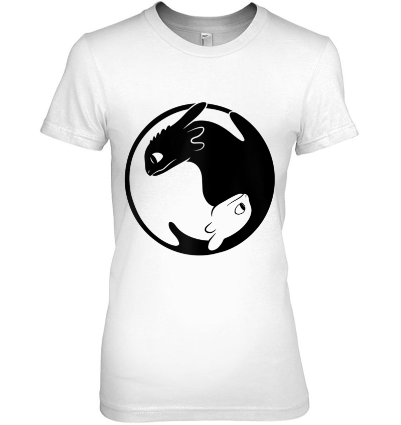 How To Train Your Dragon 3 Hidden World Dragon Yin Yang Raglan Baseball Tee Hoodie