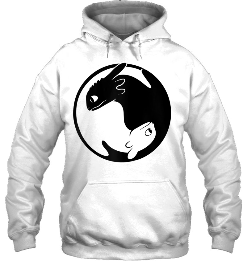 How To Train Your Dragon 3 Hidden World Dragon Yin Yang Raglan Baseball Tee Mugs