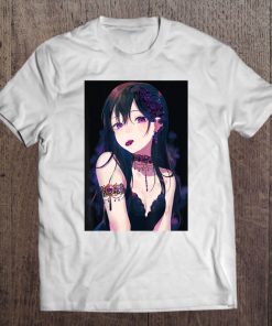 Pastel Goth Anime Girl Shirt Kawaii Aesthetic Anime Waifu Tee