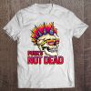 Punk's Not Dead Rock 80'S Retro Rocker Skull Mohawk Spikes Tee