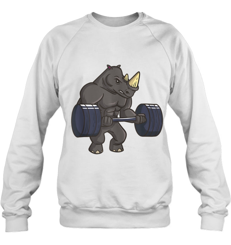 Rhinoceros Powerlifting Weightlifting Gym Rhino Lovers Gift Tank Top Mugs