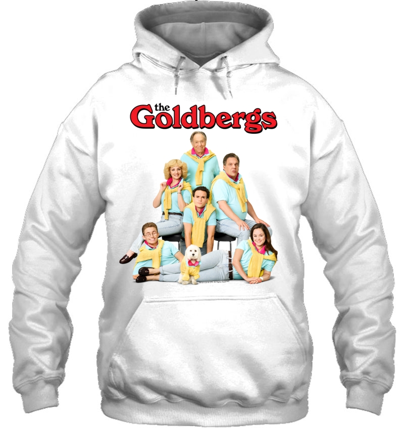 The Goldbergs Logo With Pastel Family Mugs