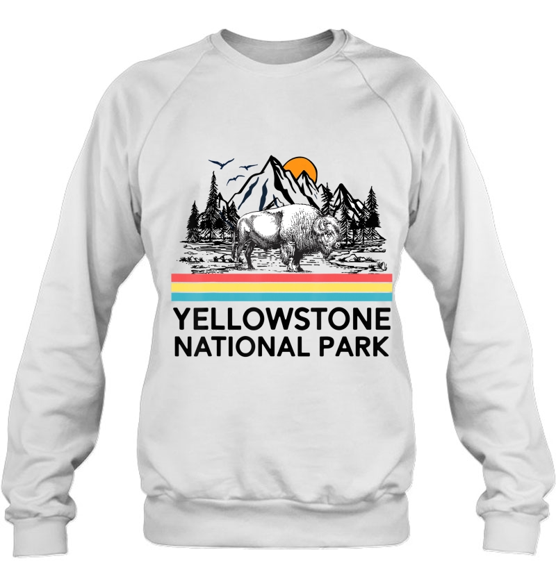 Vintage Yellowstone National Park Retro Mountains Sweatshirt