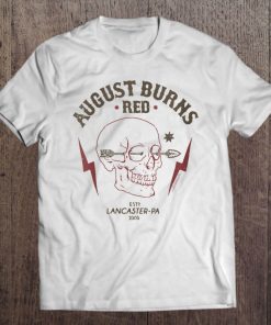 Womens August Burns Red Arrow Skull V-Neck Tee