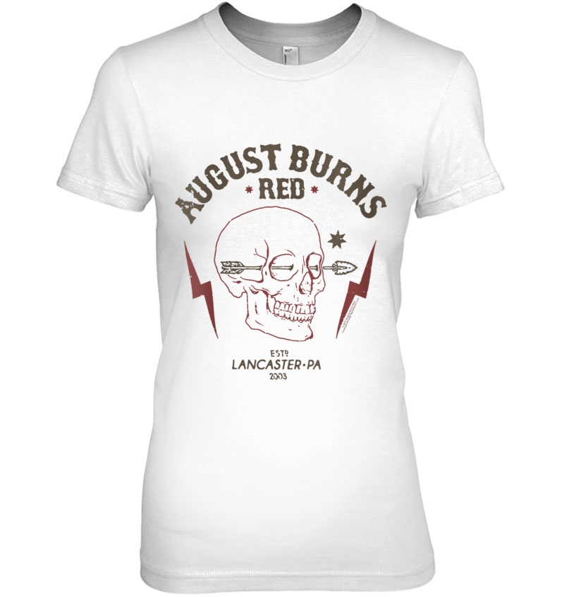 Womens August Burns Red Arrow Skull V-Neck Hoodie