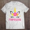 Womens Funny Mamacorn Unicorn Costume Mom Mother's Day Raglan Baseball Tee Tee