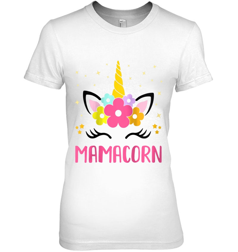 Womens Funny Mamacorn Unicorn Costume Mom Mother's Day Raglan Baseball Tee Hoodie