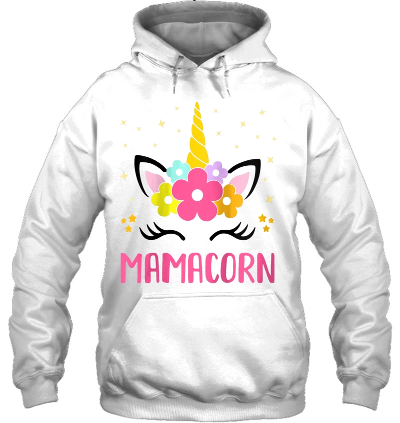 Womens Funny Mamacorn Unicorn Costume Mom Mother's Day Raglan Baseball Tee Mugs