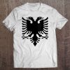 Womens Proud Albanian Flag Eagle V-Neck Tee