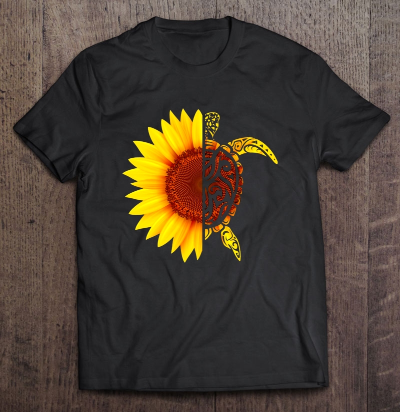 Mandala Turtle Sunflower Shirt