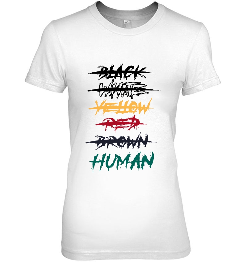 Black White Yellow Red Brown Human No Racism Ethnic Hoodie