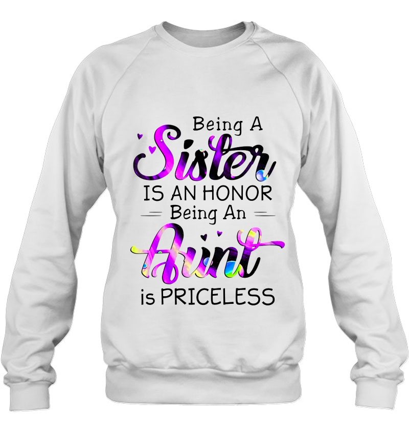 Being A Sister Is An Honor Being An Aunt Is Priceless Colorful Version Mugs