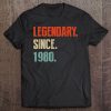 1980 Classic Legendary Since 1980 Birthday Tee