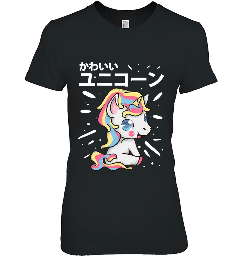 Anime Unicorn Shirt Girls Japanese Outfit Kawaii Women Hoodie