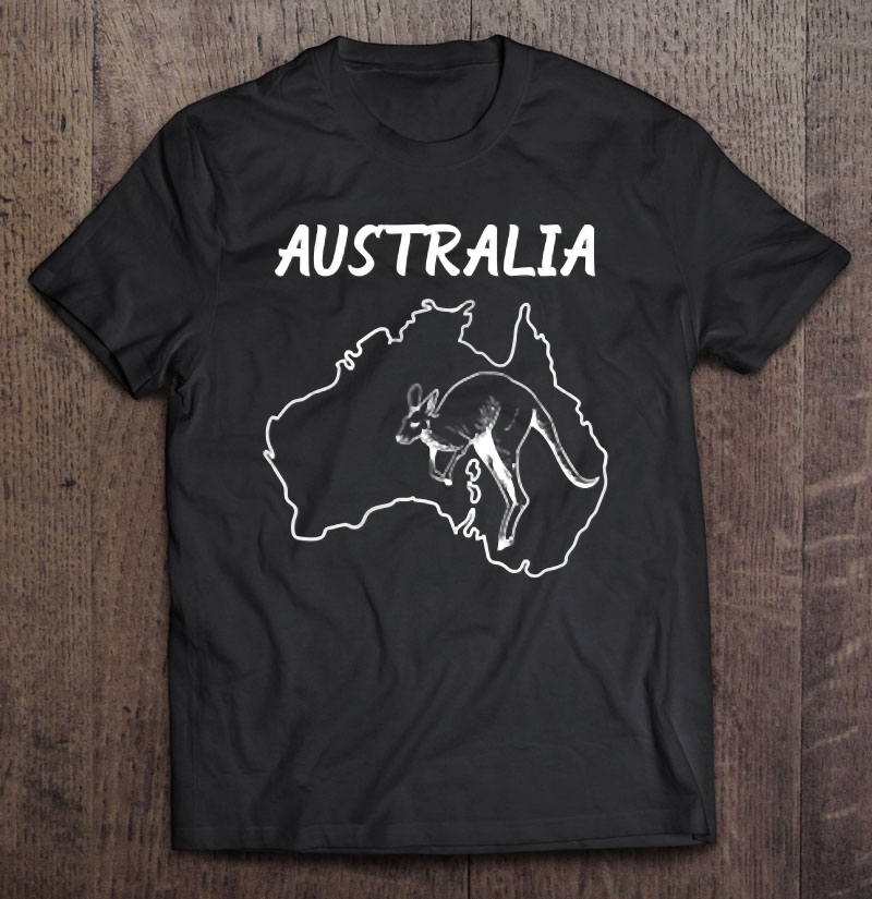 Australia Kangaroo National Animal Logo Style Shirt