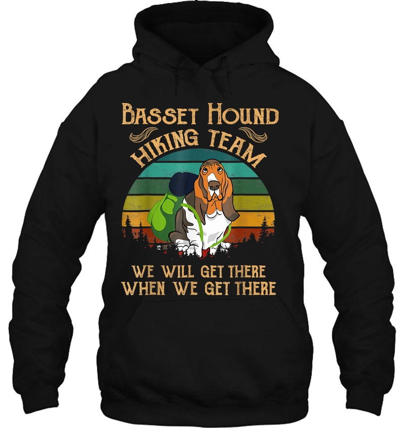 Basset Hound Hiking Team We Will Get There Vintage Mugs