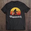 Bassquatch! Funny Bigfoot Fishing Outdoor Retro Tee