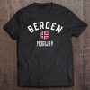 Bergen Norway - Norwegian Flag Bergen Tee