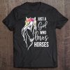 Cowgirl Zip Up Just A Girl Who Loves Horses Zip Tee